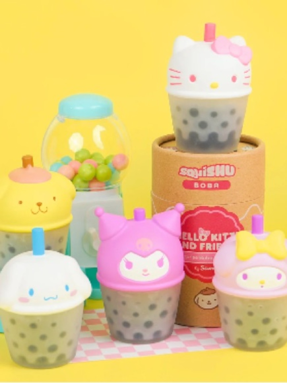Hello Kitty and Friends SquishU Boba Tea Surprise Stress Toy Mystery Box
